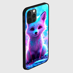 Чехол для iPhone 12 Pro Песец в неоновом свете, цвет: 3D-черный — фото 2