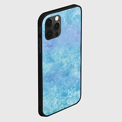 Чехол для iPhone 12 Pro Абстракция - blue calm, цвет: 3D-черный — фото 2