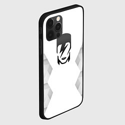 Чехол для iPhone 12 Pro David Bowie white poly, цвет: 3D-черный — фото 2