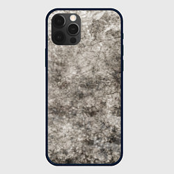 Чехол для iPhone 12 Pro Абстракция - grey dirty grunge, цвет: 3D-черный