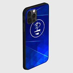 Чехол для iPhone 12 Pro Pink Floyd blue poly, цвет: 3D-черный — фото 2