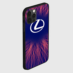 Чехол для iPhone 12 Pro Lexus red energy, цвет: 3D-черный — фото 2