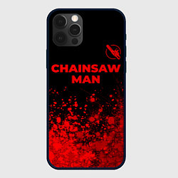 Чехол для iPhone 12 Pro Chainsaw Man - red gradient посередине, цвет: 3D-черный