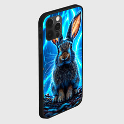 Чехол для iPhone 12 Pro Заяц в разрядах молний, цвет: 3D-черный — фото 2