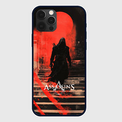 Чехол для iPhone 12 Pro Assassins Creed poster style, цвет: 3D-черный