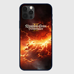 Чехол для iPhone 12 Pro Kingdom Come Deliverance 2 logo, цвет: 3D-черный