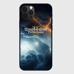 Чехол для iPhone 12 Pro Kingdom Come Deliverance 2 молнии в небе, цвет: 3D-черный