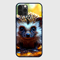 Чехол для iPhone 12 Pro Ёжик в искрах, цвет: 3D-черный