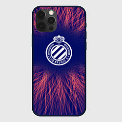 Чехол для iPhone 12 Pro Club Brugge red energy, цвет: 3D-черный