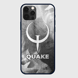 Чехол для iPhone 12 Pro Quake - grey gradient, цвет: 3D-черный