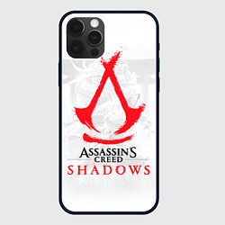 Чехол для iPhone 12 Pro Assassins Creed Shadows - samurai, цвет: 3D-черный