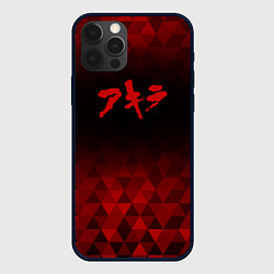 Чехол для iPhone 12 Pro Akira red poly, цвет: 3D-черный