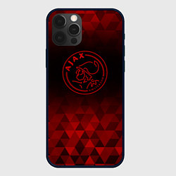 Чехол для iPhone 12 Pro Ajax red poly, цвет: 3D-черный