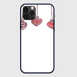 Чехол для iPhone 12 Pro Ожерелье любви, цвет: 3D-черный