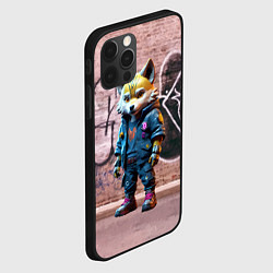 Чехол для iPhone 12 Pro Уличный лисёнок на своём районе, цвет: 3D-черный — фото 2