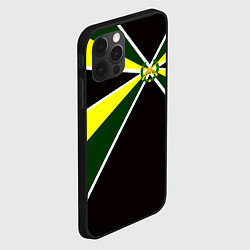 Чехол для iPhone 12 Pro Мотострелковые войска: лавры, цвет: 3D-черный — фото 2