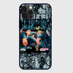 Чехол для iPhone 12 Pro Дни сакамото главные герои, цвет: 3D-черный