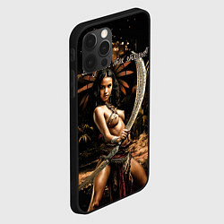 Чехол для iPhone 12 Pro Все дуреют с этих ятаганов, цвет: 3D-черный — фото 2