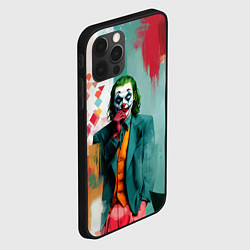 Чехол для iPhone 12 Pro Джокер и стены в краске, цвет: 3D-черный — фото 2