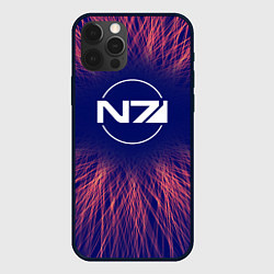 Чехол для iPhone 12 Pro Mass Effect red energy, цвет: 3D-черный
