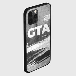 Чехол для iPhone 12 Pro GTA - grey gradient посередине, цвет: 3D-черный — фото 2