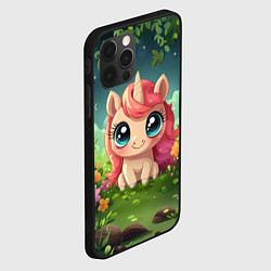 Чехол для iPhone 12 Pro Рыжая единорожка, цвет: 3D-черный — фото 2