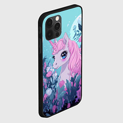 Чехол для iPhone 12 Pro Аниме единорожка, цвет: 3D-черный — фото 2