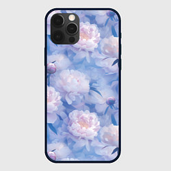 Чехол для iPhone 12 Pro Цветы в туманности, цвет: 3D-черный