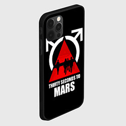 Чехол для iPhone 12 Pro 30 Seconds to Mars - poster, цвет: 3D-черный — фото 2