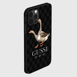 Чехол для iPhone 12 Pro Гуси га-га-га, цвет: 3D-черный — фото 2