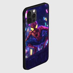 Чехол для iPhone 12 Pro Человек паук с желтыми глазами, цвет: 3D-черный — фото 2