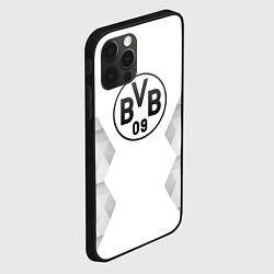 Чехол для iPhone 12 Pro Borussia white poly, цвет: 3D-черный — фото 2