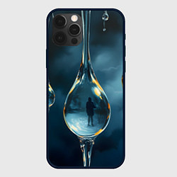 Чехол для iPhone 12 Pro Люди в каплях, цвет: 3D-черный