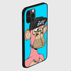 Чехол для iPhone 12 Pro NFT pink ape, цвет: 3D-черный — фото 2