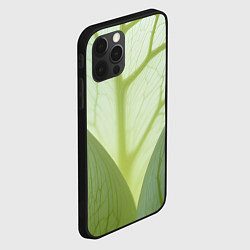 Чехол для iPhone 12 Pro Макро съемка листа, цвет: 3D-черный — фото 2