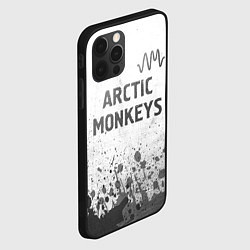 Чехол для iPhone 12 Pro Arctic Monkeys - white gradient посередине, цвет: 3D-черный — фото 2