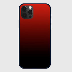 Чехол для iPhone 12 Pro Red gradient, цвет: 3D-черный