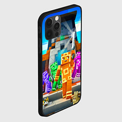 Чехол для iPhone 12 Pro Майнкрафт - искатели приключений, цвет: 3D-черный — фото 2