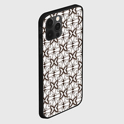 Чехол для iPhone 12 Pro Абстрактные бабочки, цвет: 3D-черный — фото 2