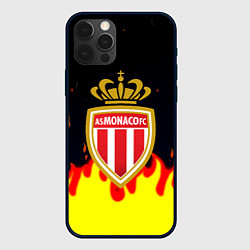 Чехол для iPhone 12 Pro Monaco огненный стиль, цвет: 3D-черный