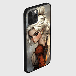 Чехол для iPhone 12 Pro Цири в мультяшном стиле, цвет: 3D-черный — фото 2