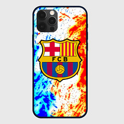 Чехол для iPhone 12 Pro Barcelona огненные краски, цвет: 3D-черный