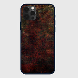 Чехол для iPhone 12 Pro Абстракция - wall in red rust, цвет: 3D-черный