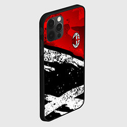 Чехол для iPhone 12 Pro ФК Милан - потертости, цвет: 3D-черный — фото 2