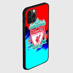 Чехол для iPhone 12 Pro Ливерпуль краски текстура, цвет: 3D-черный — фото 2