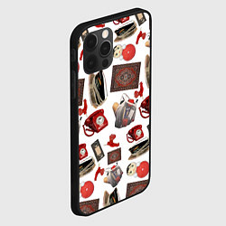 Чехол для iPhone 12 Pro Неваляшка утюг ретро авоська петушок телефон, цвет: 3D-черный — фото 2