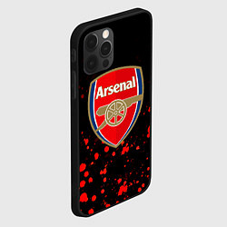 Чехол для iPhone 12 Pro Арсенал красные краски всплеск, цвет: 3D-черный — фото 2