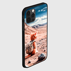 Чехол для iPhone 12 Pro Котёнок путешественник в пустыне, цвет: 3D-черный — фото 2