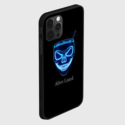 Чехол для iPhone 12 Pro Neon skull cocktail, цвет: 3D-черный — фото 2