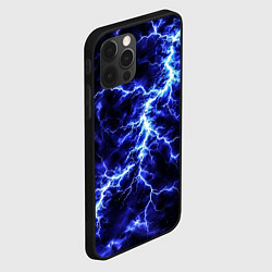 Чехол для iPhone 12 Pro Мощнейший разряд молнии, цвет: 3D-черный — фото 2
